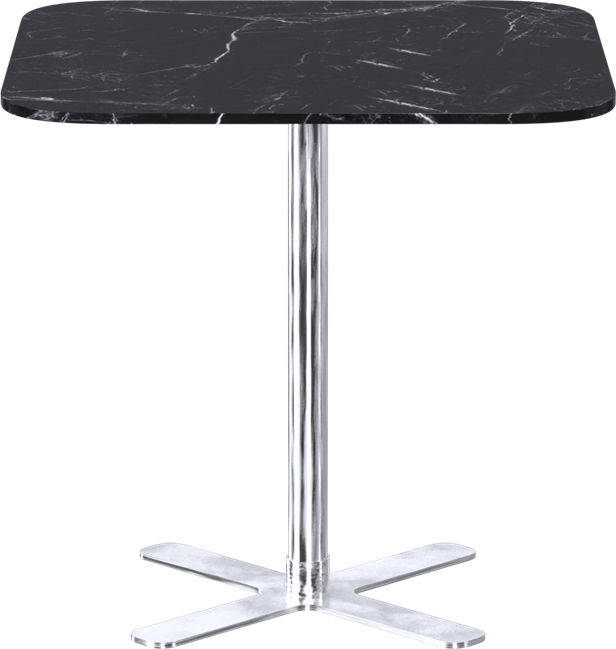 Stainless Plus Cafe Table - 80cm Rd
